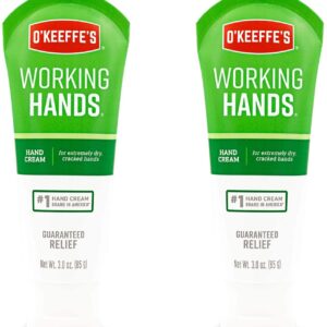 O'Keeffe's Working Hands Hand Cream, 3 ounce Tube, (Pack of 2)