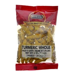 HEMANI | Whole Turmeric Root (Curcumin) 7.1 OZ (200g) - Product of India