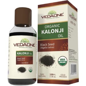 Dharma Vedaone 100% USDA Organic Cold Pressed Kalonji Black Seed Cumin Oil -