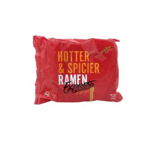 RAMEN EXPRESS Hotter & Spicier Ramen Noodle Packs, 3 Oz Each (Pack Of 24) by Chef Woo | Vegetarian | Kosher | Halal | Egg-Free and Dairy-Free
