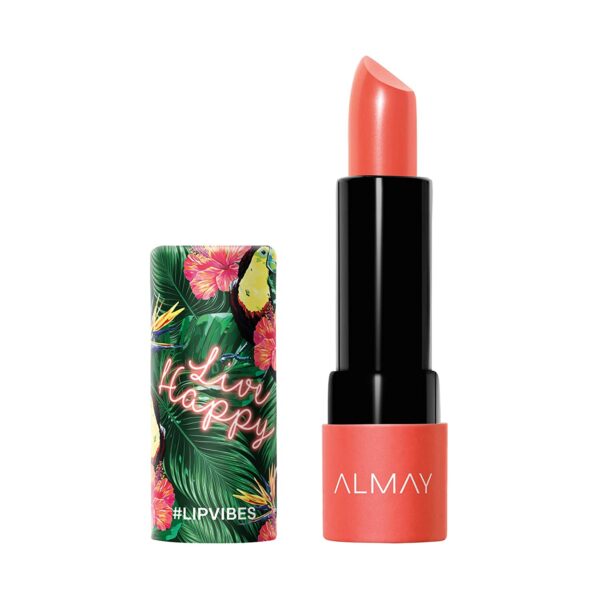 Almay Lip Vibes, Live Happy, 0.14 Ounce, cream lipstick